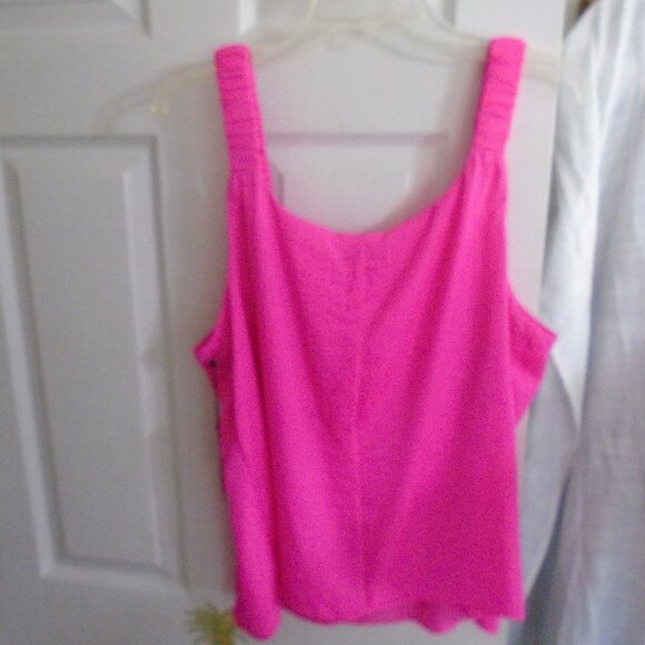 Vince Camuto Ruffle Strap Rumple Tank - Picture 4 of 5